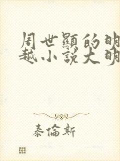 周世显的明朝穿越小说大明驸马爷