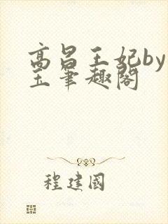 高昌王妃by黛玉笔趣阁