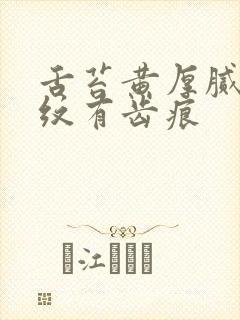 舌苔黄厚腻有裂纹有齿痕