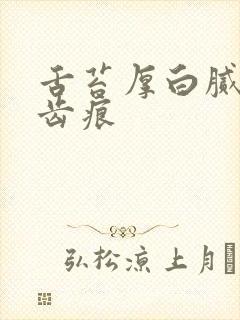 舌苔厚白腻 有齿痕