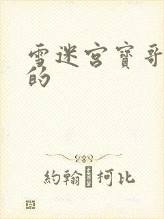 雪迷宫宝哥谁演的
