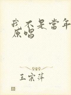 我不是当年的我原唱封面