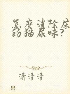 怎么消除床垫上的猫尿味?封面