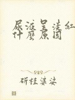 尿液呈淡红色是什么原因