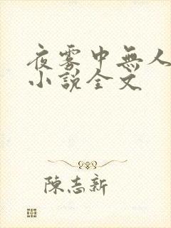 夜雾中无人爱我小说全文