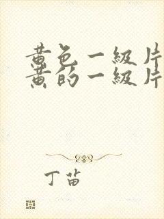 黄色一级片,特黄的一级片