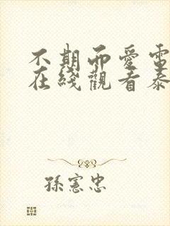 不期而爱电视剧在线观看泰剧