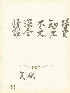 情深不知归处小说全文免费阅读