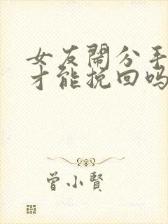 女友闹分手怎么才能挽回吗封面