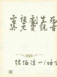 电视剧生死连全集免费观看