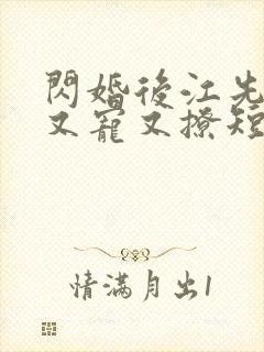 闪婚后江先生他又宠又撩短剧免费观看全集封面