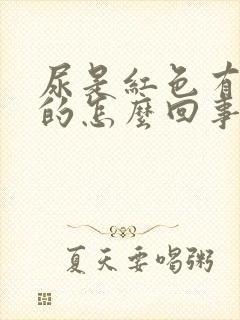 尿是红色有点疼的怎么回事