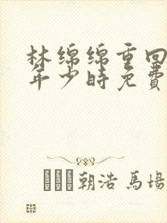 林绵绵重回老板年少时免费阅读