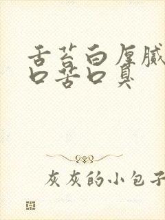 舌苔白厚腻口干口苦口臭