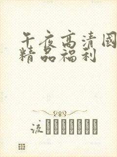 午夜高清国产拍精品福利