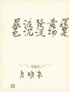 尿液发黄还有白色沉淀物是什么原因