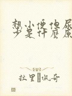 想小便但尿量很少是什么原因