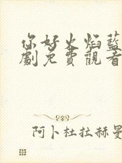 你好火焰蓝电视剧免费观看完整版全集封面