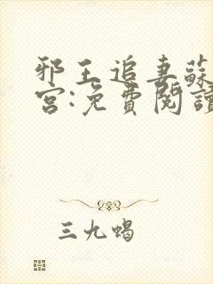 邪王追妻苏落南宫:免费阅读封面