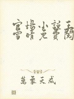 官场小说王洋孙雪晴免费阅读