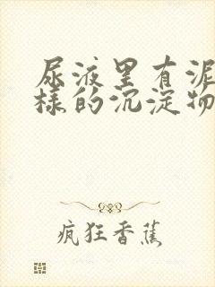 尿液里有泥沙一样的沉淀物