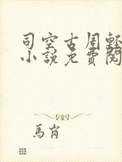 司空古周轻羽的小说免费阅读封面