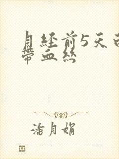 月经前5天白带带血丝封面