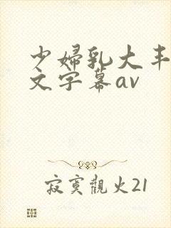 少妇乳大丰满中文字幕av