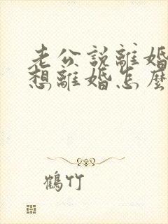 老公说离婚我不想离婚怎么办封面