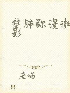 双肺弥漫微结节影