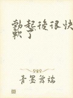 勃起后很快就疲软了