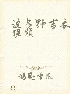 波多野吉衣人妻视频