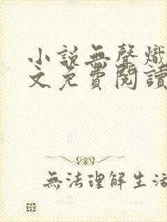 小说无声炽热全文免费阅读