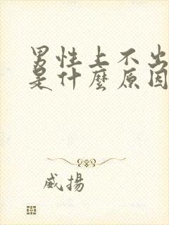 男性上不出小便是什么原因