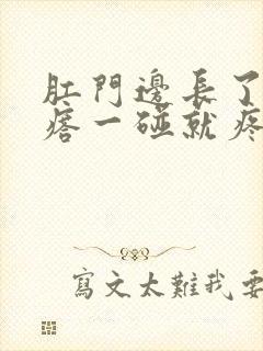 肛门边长了个疙瘩一碰就疼用什么药封面