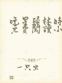 晚星归林时全文免费阅读小说封面