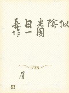 长日光阴似箭乱作一团封面