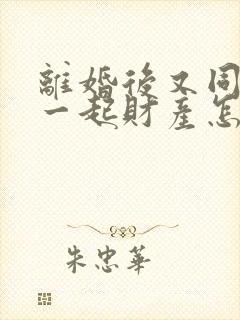 离婚后又同居在一起财产怎么分