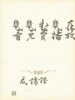 几几对几在线观看免费播放电视剧