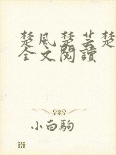 楚风楚芸楚鸿飞全文阅读