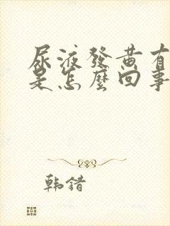 尿液发黄有骚味是怎么回事封面