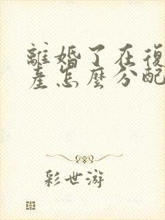 离婚了在复婚财产怎么分配