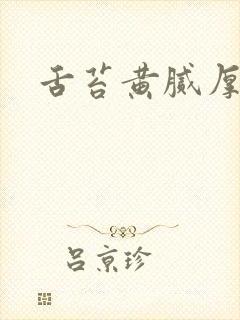 舌苔黄腻厚发暗