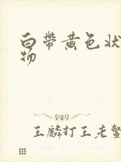 白带黄色状分泌物