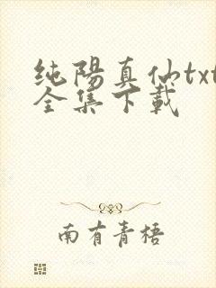 纯阳真仙txt全集下载封面