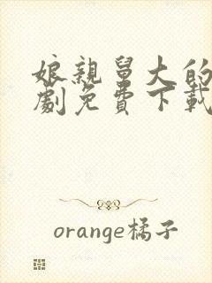 娘亲舅大的电视剧免费下载