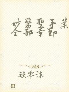 妙医圣手叶皓轩全部章节封面