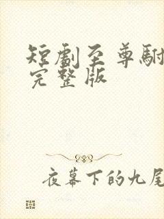 短剧至尊驸马爷完整版