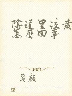 阴道里流黄水是怎么回事