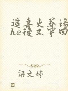 追妻火葬场被迫he后又穿回去了免费阅读